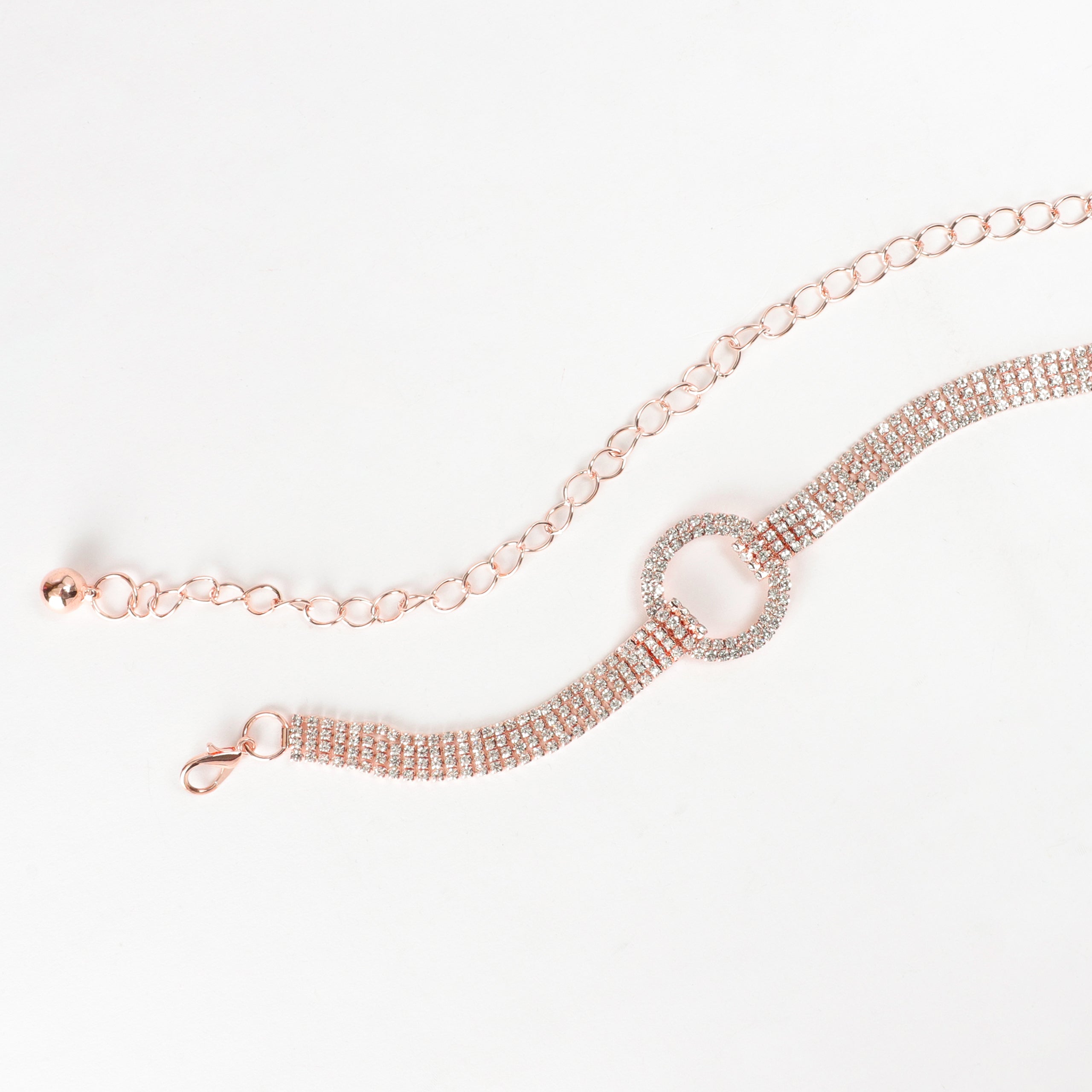 Rose gold hotsell chain belts