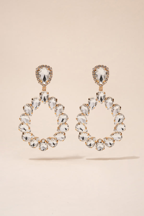 Loretta Statement Pear Drop Earrings