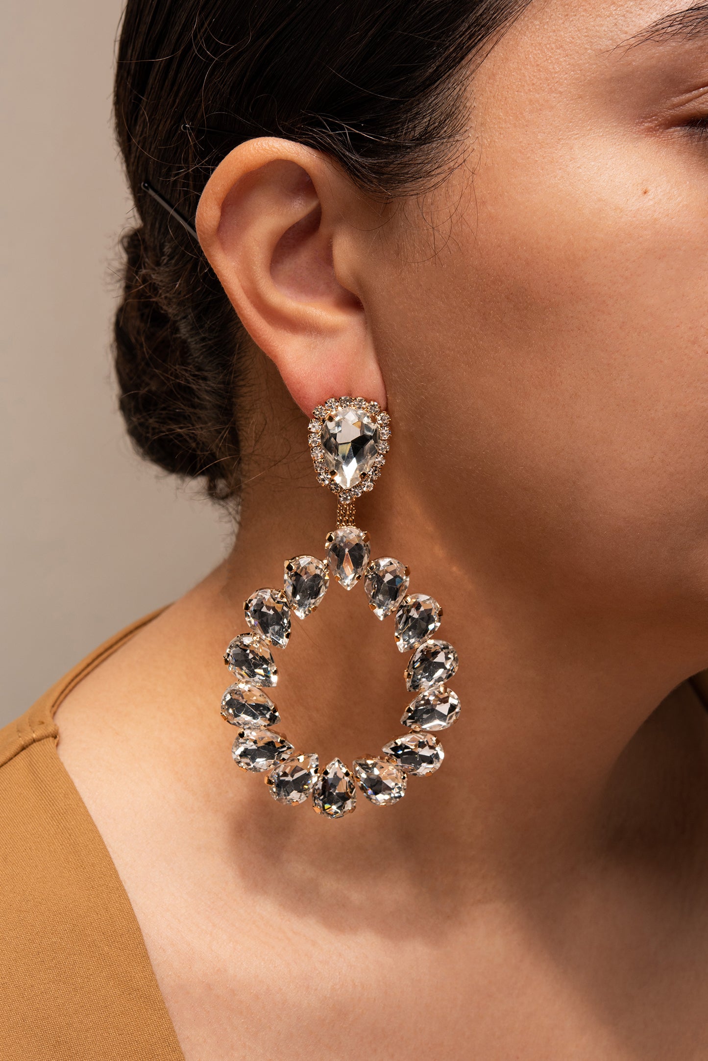 Loretta Statement Pear Drop Earrings