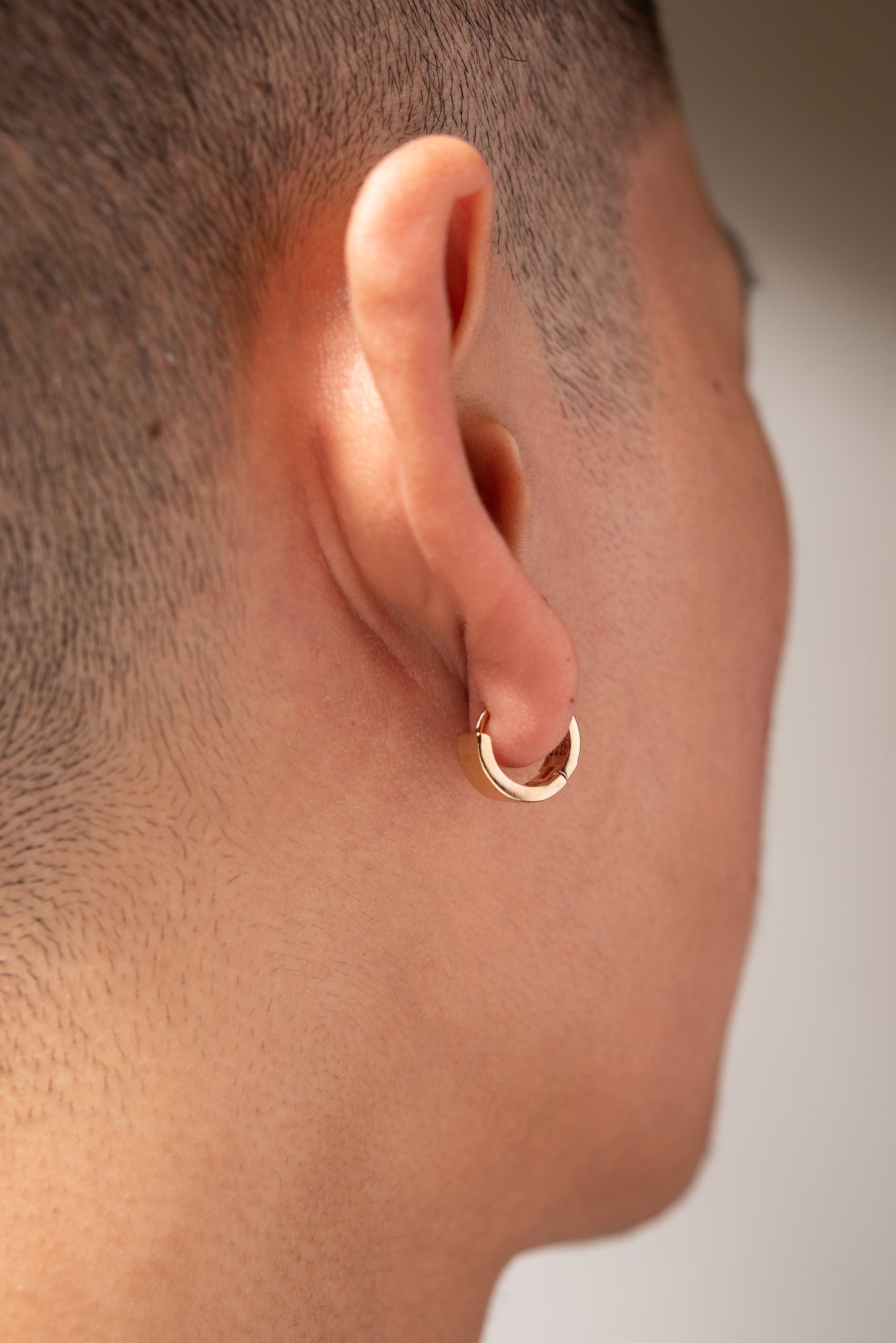 Cubic Zirconia Pave Huggie Hoop Earrings - Gold