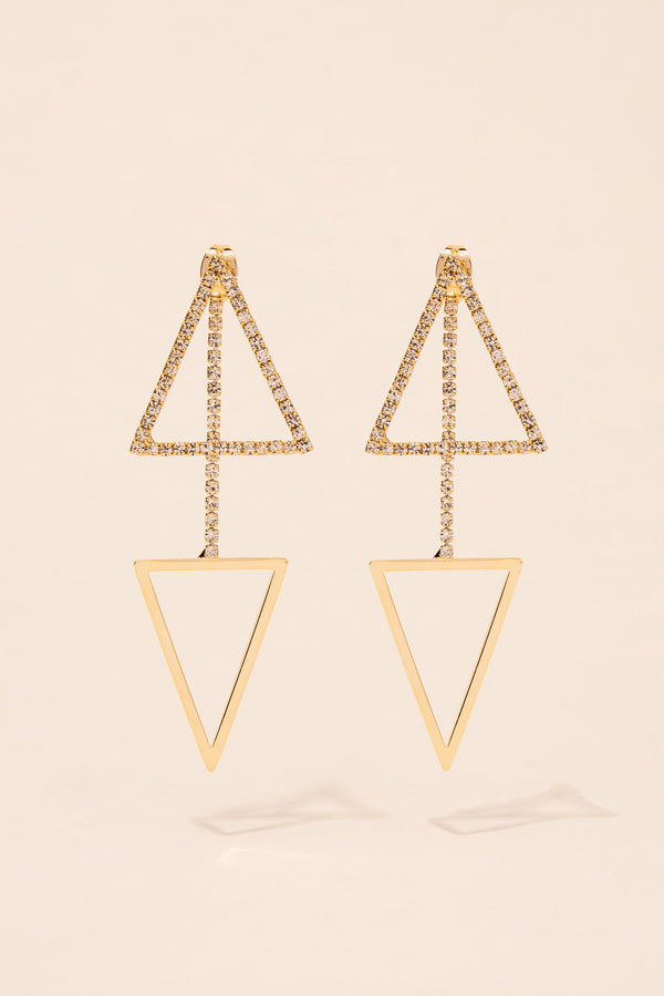 Whitney Triangle Drop Post Earrings