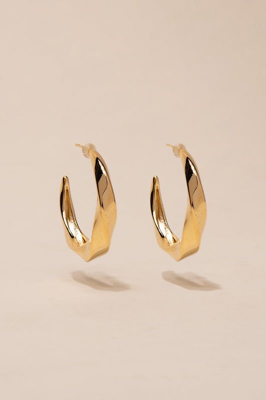 Kay's Twisted Hoop Earrings - Gold