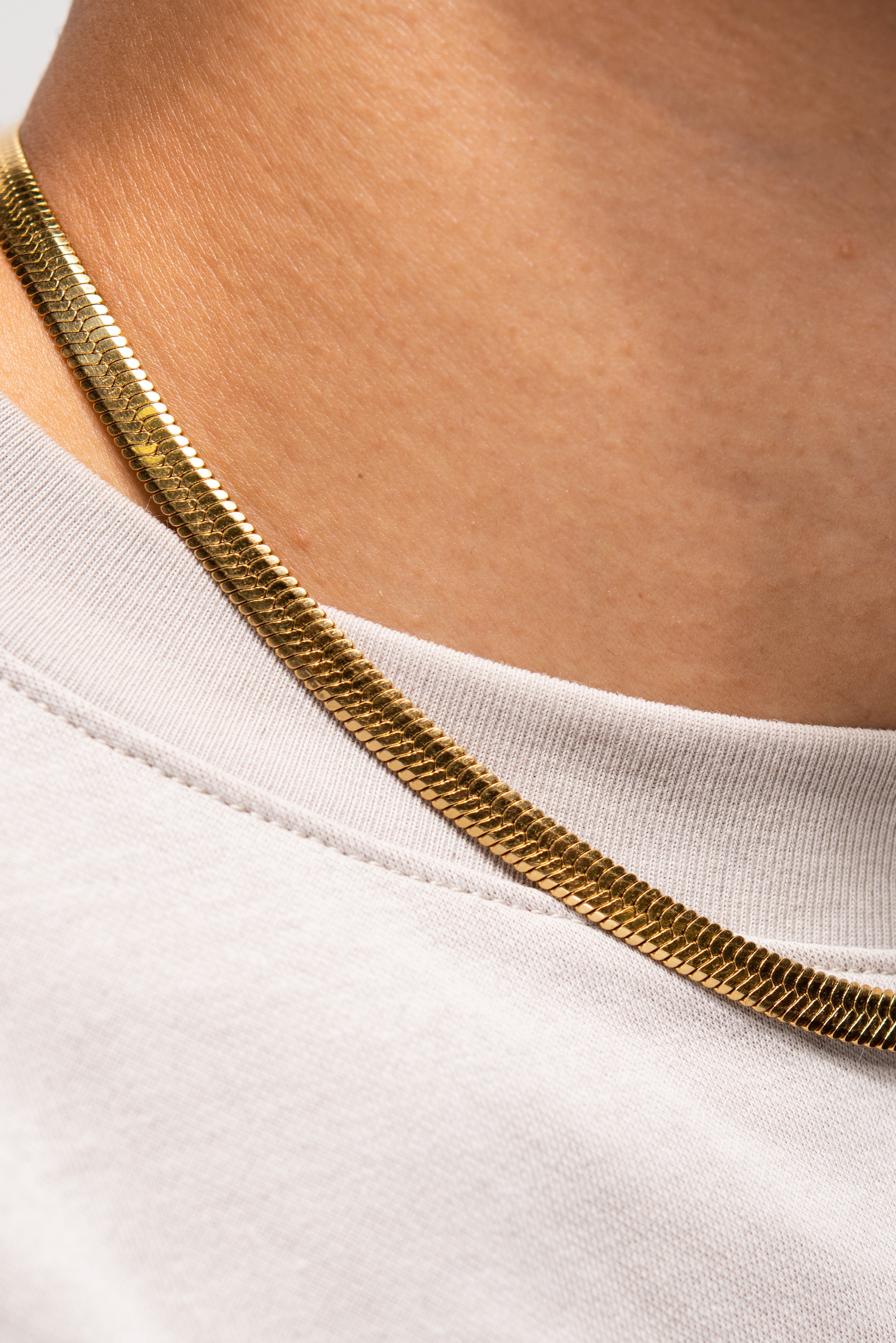 14K Gold Plated Herringbone Chain Necklace on Sterling Silver Gold Plated  925 Herringbone Chain Herringbone Snake Chain Necklace, 4.45 MM - Etsy