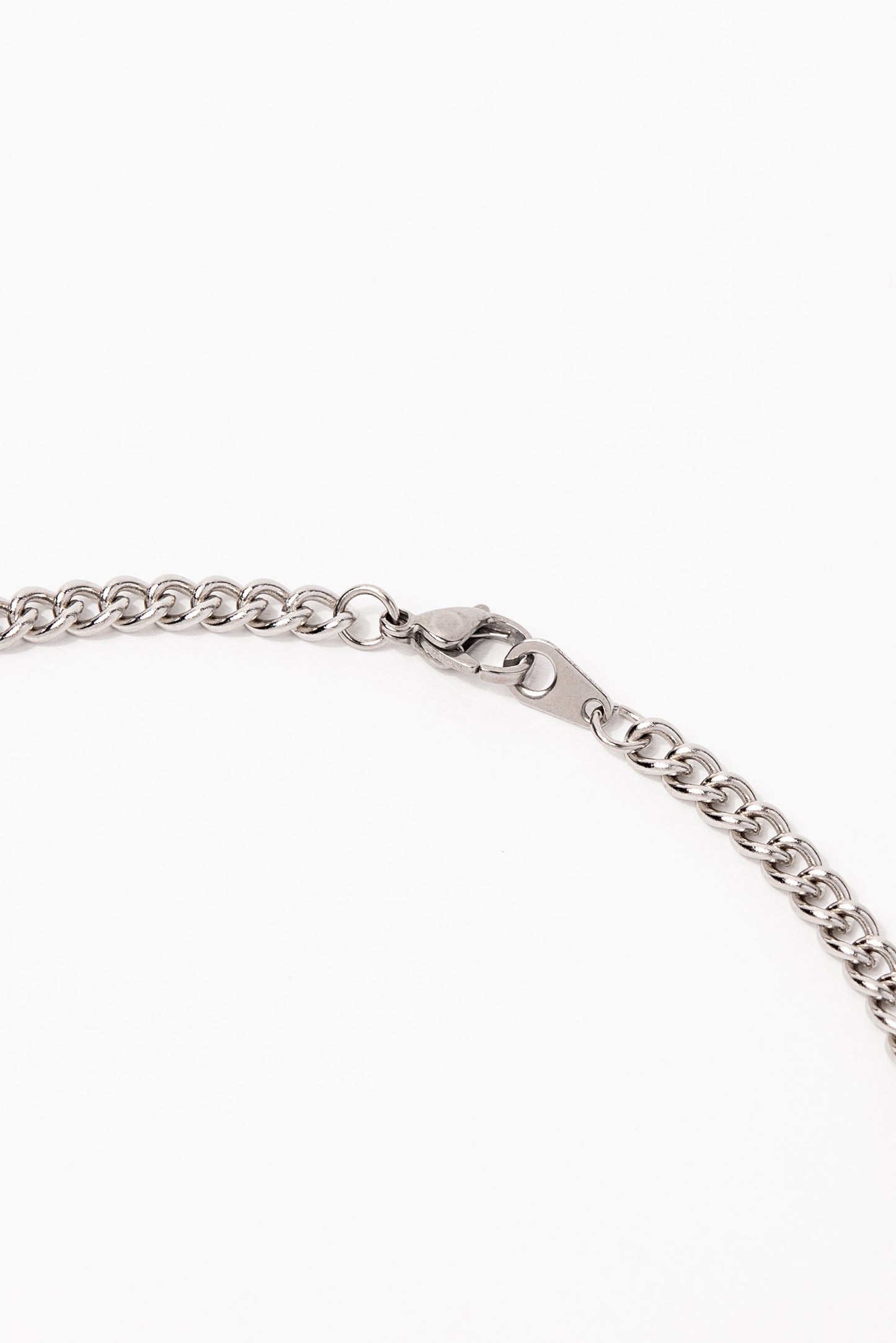 Stainless Steel Curb Chain Necklace with Wrench Pendant