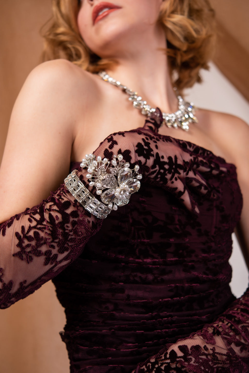 Madison Rectangle Rhinestone Bracelet | Silver